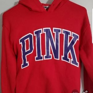 PINK cropped top hoodie